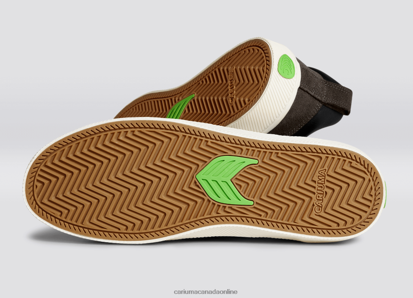 Cariuma Skate Shoes | Cariuma Men Black Premium Leather/Ivory HPBV8Z141