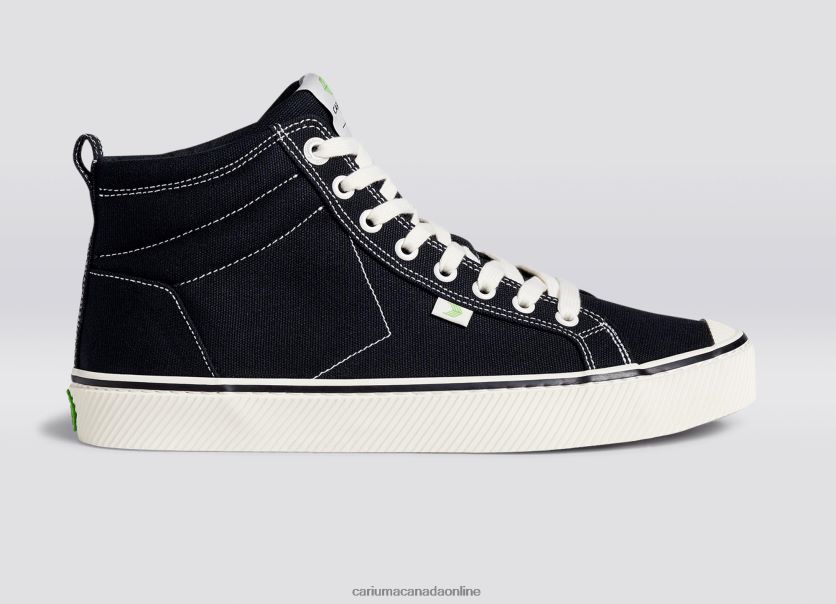Cariuma Shoes | Cariuma Men Black Contrast Stripe Canvas HPBV8Z56