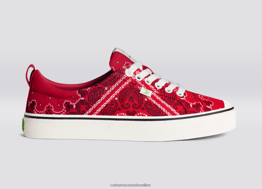 Cariuma Shoes | Cariuma Men Red Bandana Canvas HPBV8Z14