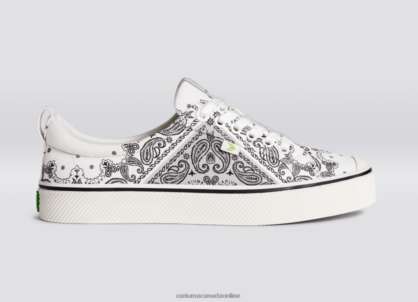 Cariuma Skate Shoes | Cariuma Men Off-White Bandana Canvas HPBV8Z12