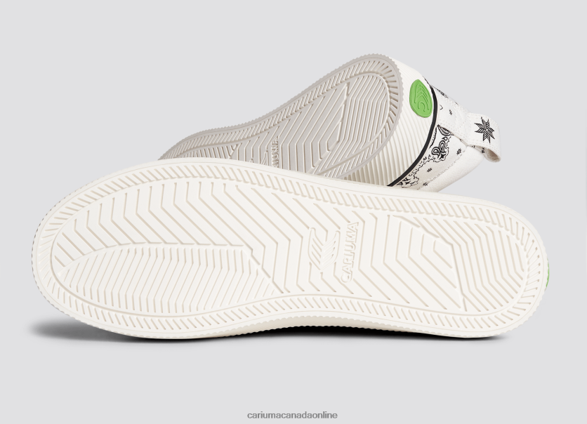 Cariuma Skate Shoes | Cariuma Men Off-White Bandana Canvas HPBV8Z12