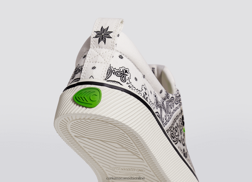 Cariuma Skate Shoes | Cariuma Men Off-White Bandana Canvas HPBV8Z12