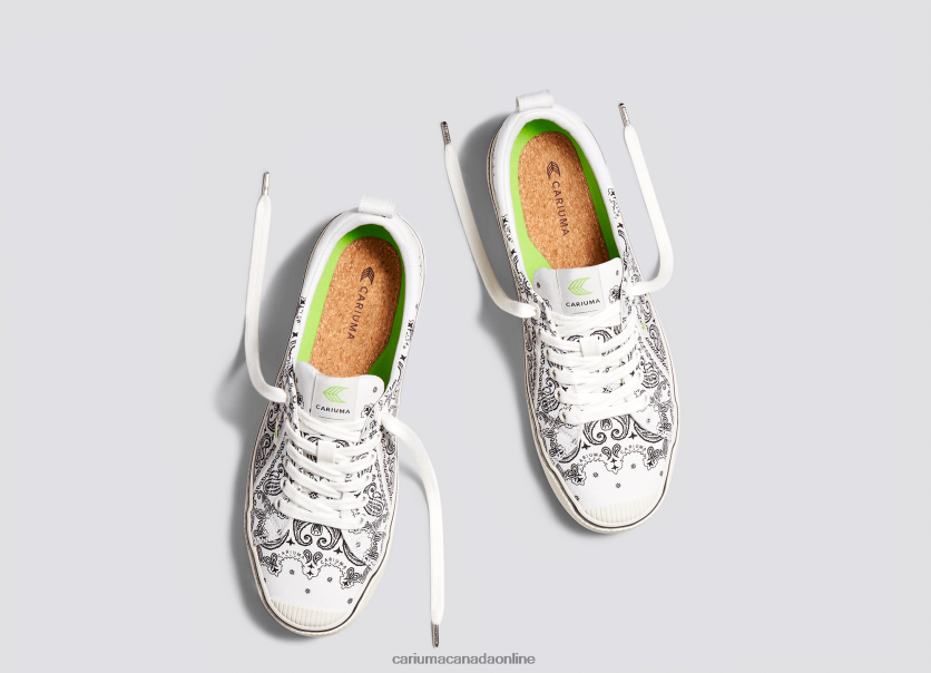 Cariuma Skate Shoes | Cariuma Men Off-White Bandana Canvas HPBV8Z12