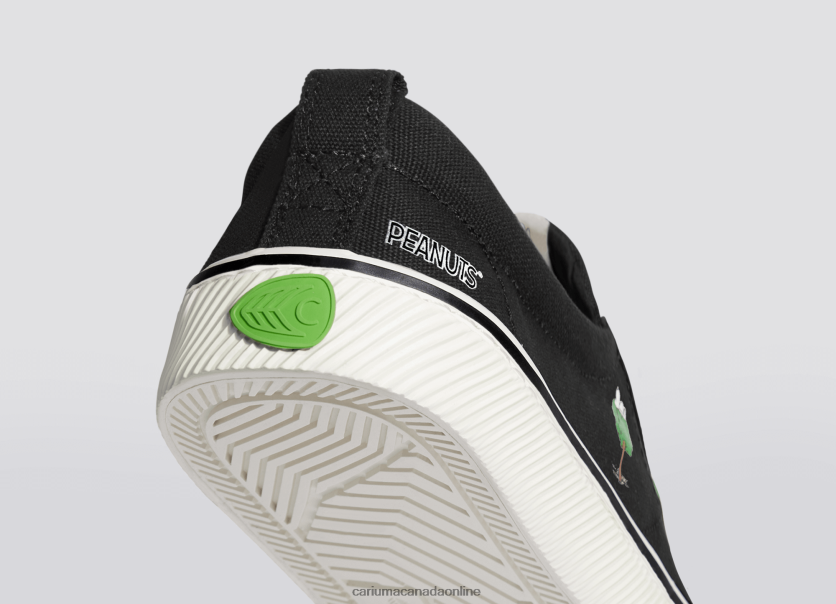 Cariuma Skate Shoes | Cariuma Men Peanuts Earth Black Canvas HPBV8Z81