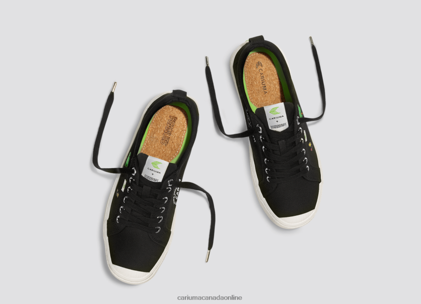 Cariuma Skate Shoes | Cariuma Men Peanuts Earth Black Canvas HPBV8Z81