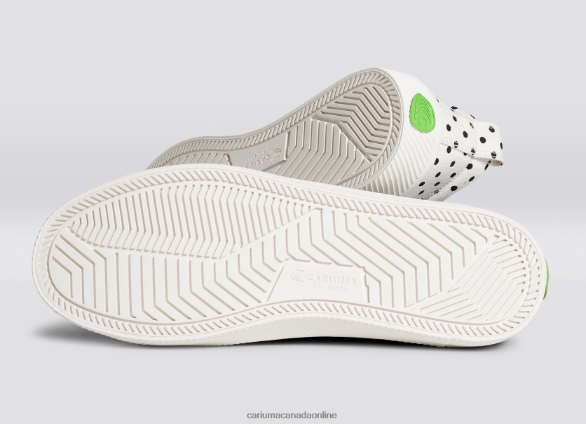 Cariuma Skate Shoes | Cariuma Men White Polka Dots Canvas HPBV8Z51