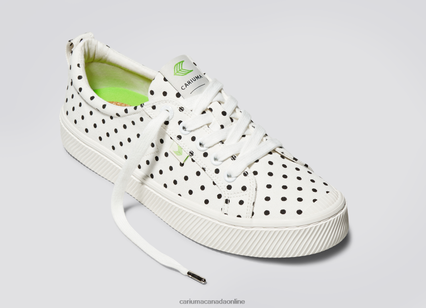 Cariuma Skate Shoes | Cariuma Men White Polka Dots Canvas HPBV8Z51