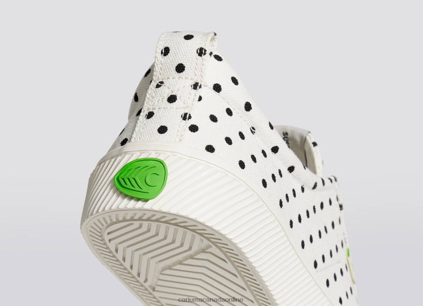 Cariuma Skate Shoes | Cariuma Men White Polka Dots Canvas HPBV8Z51