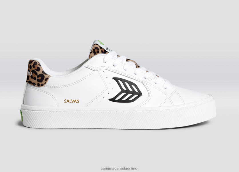 Cariuma Canada | Cariuma Men White LWG Leather/Leopard HPBV8Z100