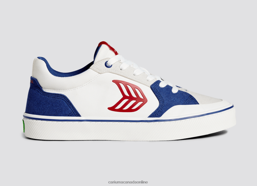 Cariuma Skate Shoes | Cariuma Men Blue & Off-White/Red HPBV8Z123