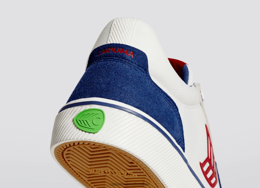 Cariuma Skate Shoes | Cariuma Men Blue & Off-White/Red HPBV8Z123