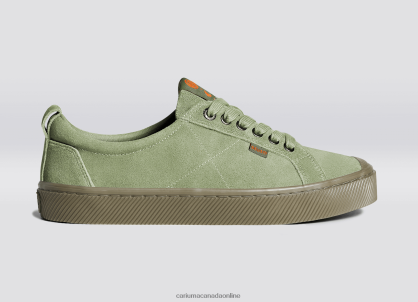 Cariuma Canada | Cariuma Women Deus Ex Machina Oil Green Suede HPBV8Z244