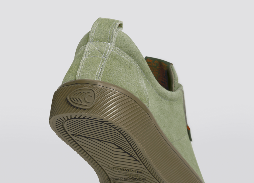 Cariuma Canada | Cariuma Women Deus Ex Machina Oil Green Suede HPBV8Z244