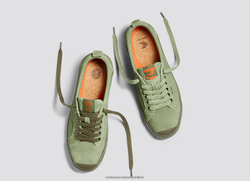 Cariuma Canada | Cariuma Women Deus Ex Machina Oil Green Suede HPBV8Z244