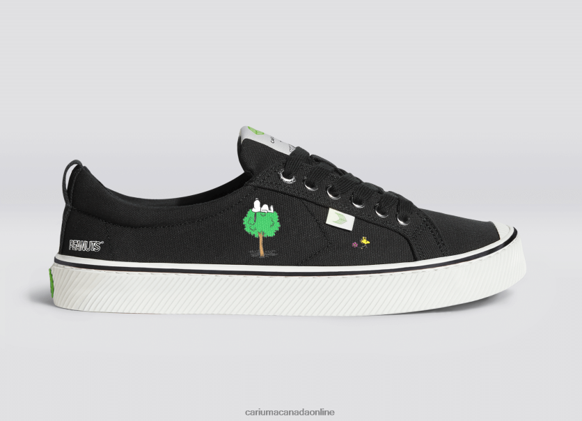 Cariuma Canada | Cariuma Women Peanuts Earth Black Canvas HPBV8Z298