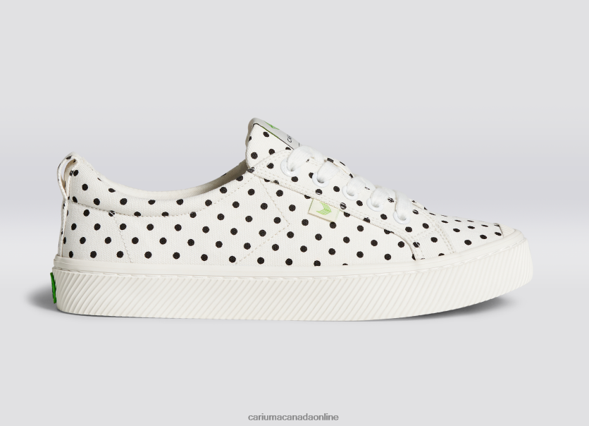 Cariuma Canada | Cariuma Women White Polka Dots Canvas HPBV8Z265