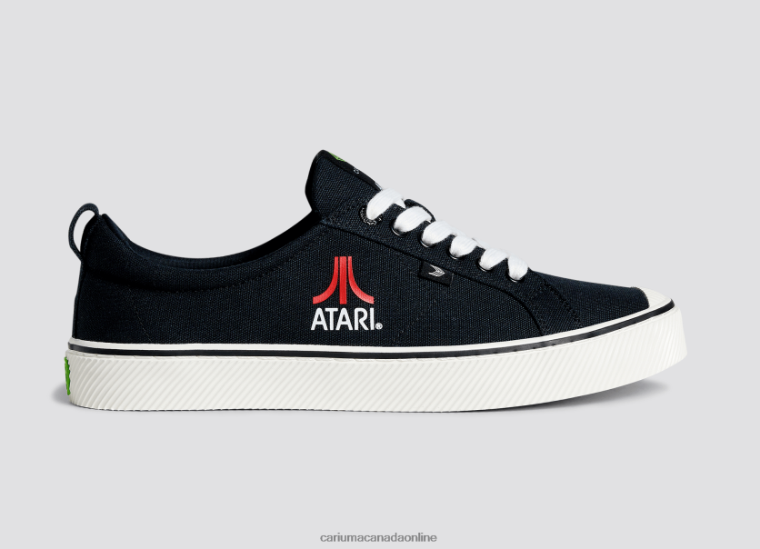 Cariuma Skate Shoes | Cariuma Women Atari Black Canvas HPBV8Z309