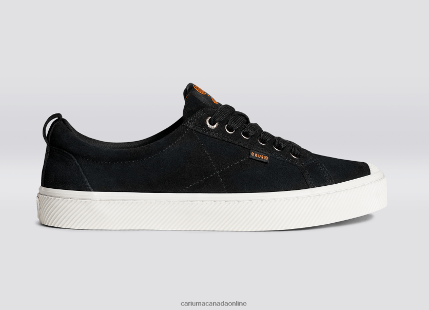 Cariuma Skate Shoes | Cariuma Women Deus Ex Machina Black Suede HPBV8Z243