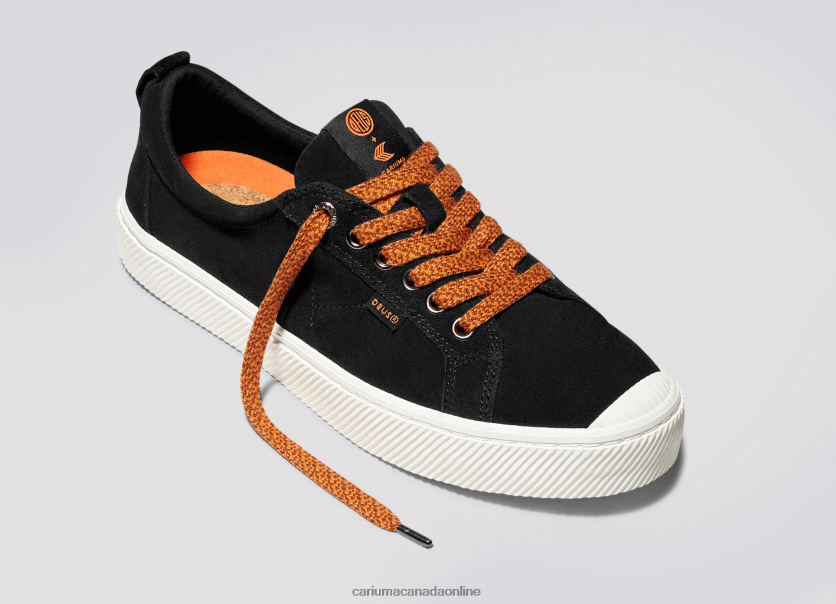 Cariuma Skate Shoes | Cariuma Women Deus Ex Machina Black Suede HPBV8Z243