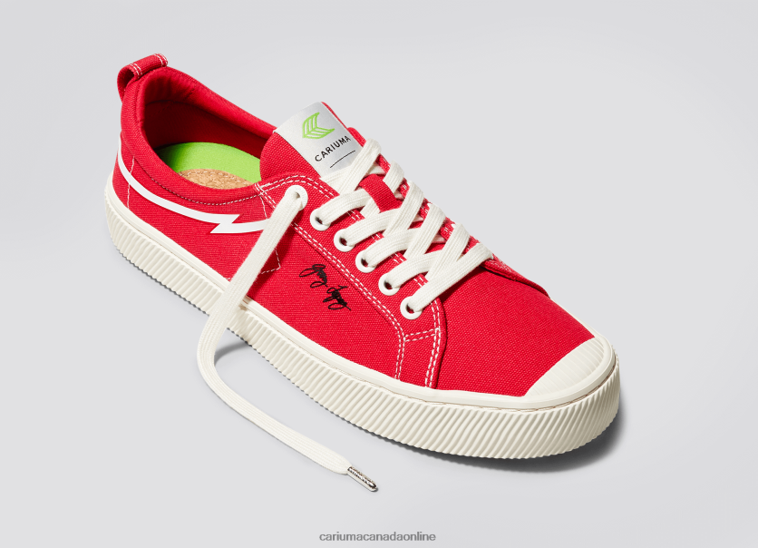Cariuma Skate Shoes | Cariuma Women Gerry Lopez Red Canvas HPBV8Z306