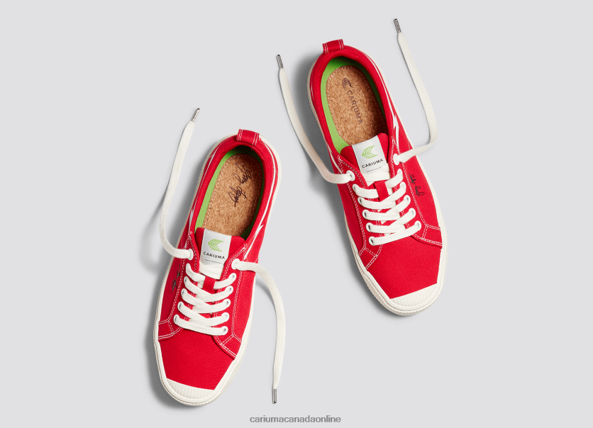 Cariuma Skate Shoes | Cariuma Women Gerry Lopez Red Canvas HPBV8Z306