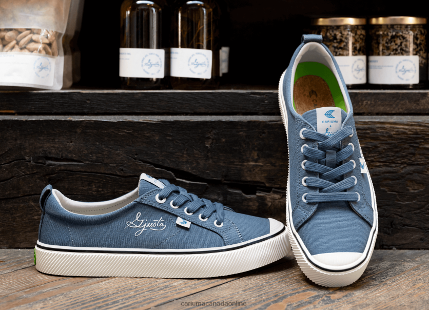 Cariuma Skate Shoes | Cariuma Women Gjusta Steel Blue Canvas HPBV8Z267
