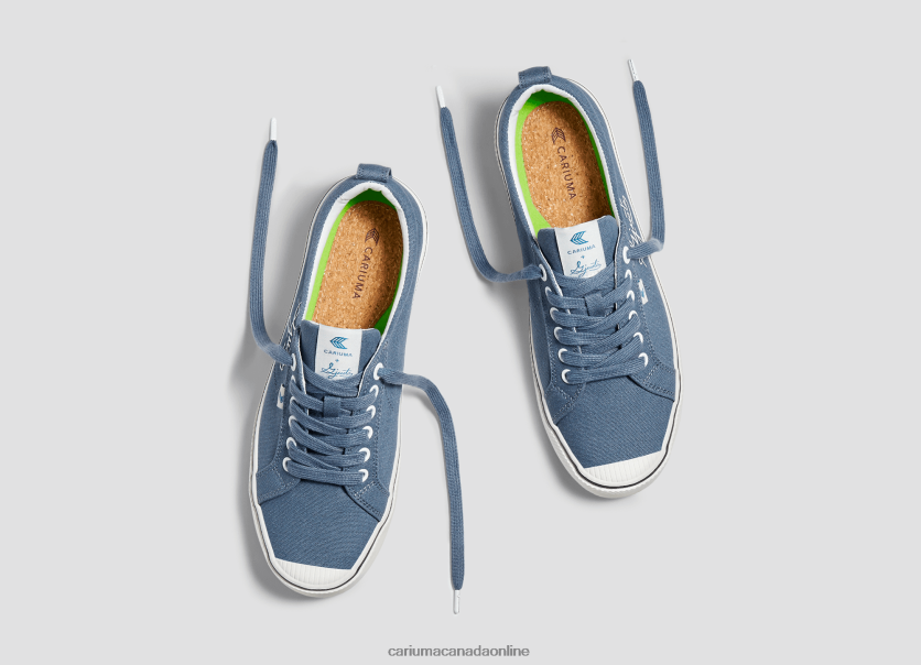 Cariuma Skate Shoes | Cariuma Women Gjusta Steel Blue Canvas HPBV8Z267