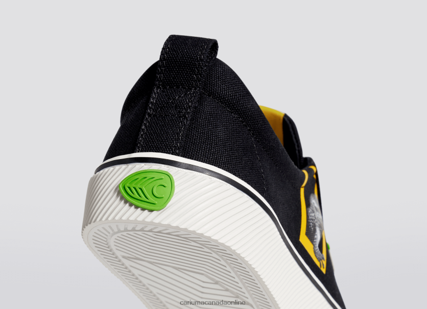 Cariuma Skate Shoes | Cariuma Women National Geographic Gecko Black Canvas HPBV8Z303