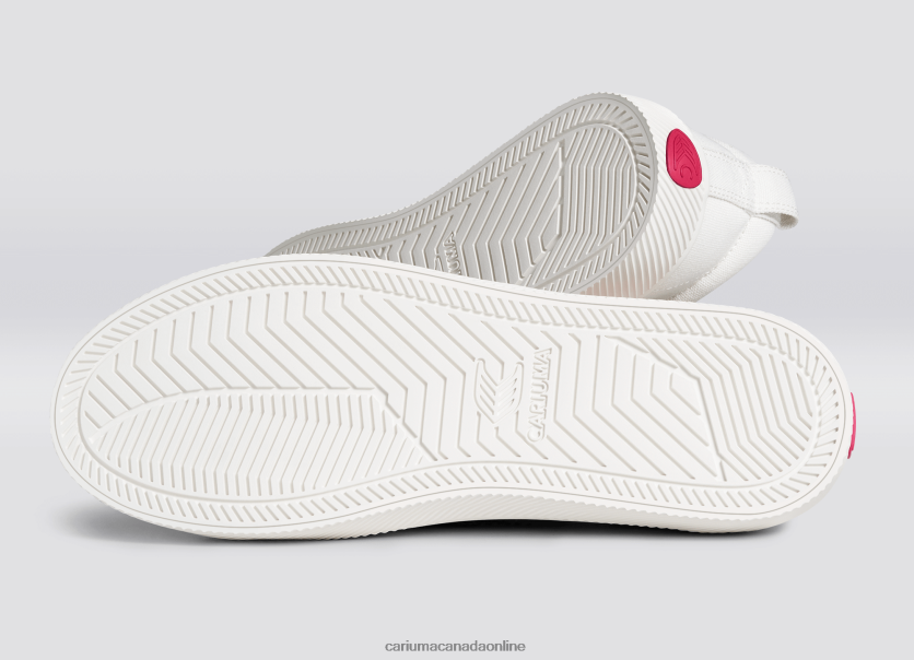 Cariuma Skate Shoes | Cariuma Women Pantone Off-White/Viva Magenta Canvas HPBV8Z252