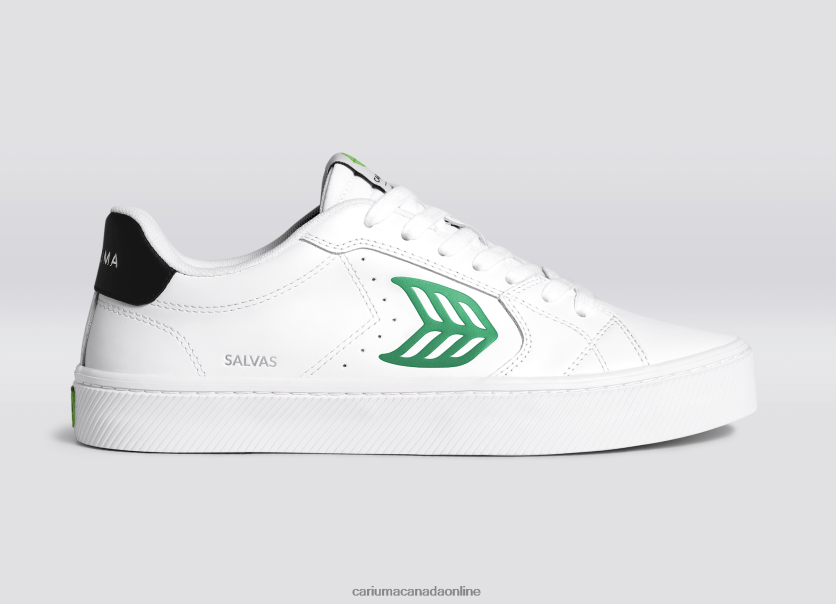 Cariuma Shoes | Cariuma Women White LWG Leather/Green HPBV8Z320