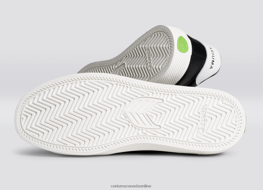 Cariuma Skate Shoes | Cariuma Women Black LWG Leather/Off-White HPBV8Z315