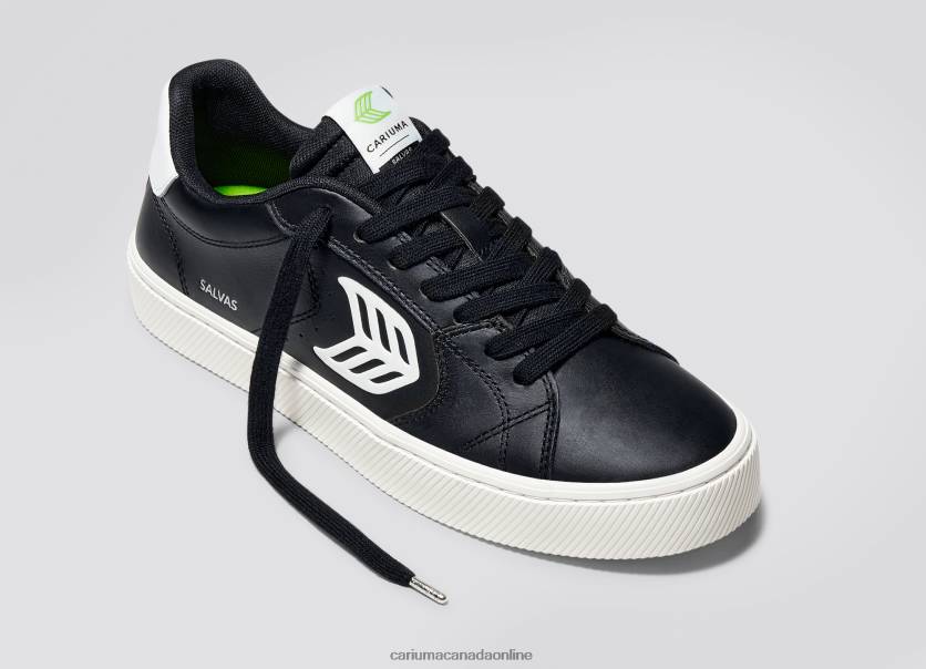 Cariuma Skate Shoes | Cariuma Women Black LWG Leather/Off-White HPBV8Z315