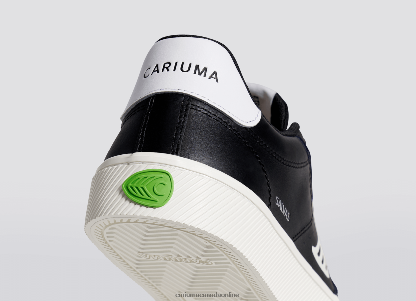 Cariuma Skate Shoes | Cariuma Women Black LWG Leather/Off-White HPBV8Z315