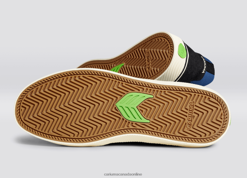 Cariuma Skate Shoes | Cariuma Women Black & Blue/Ivory HPBV8Z342