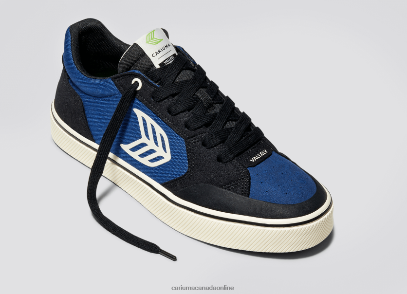 Cariuma Skate Shoes | Cariuma Women Black & Blue/Ivory HPBV8Z342