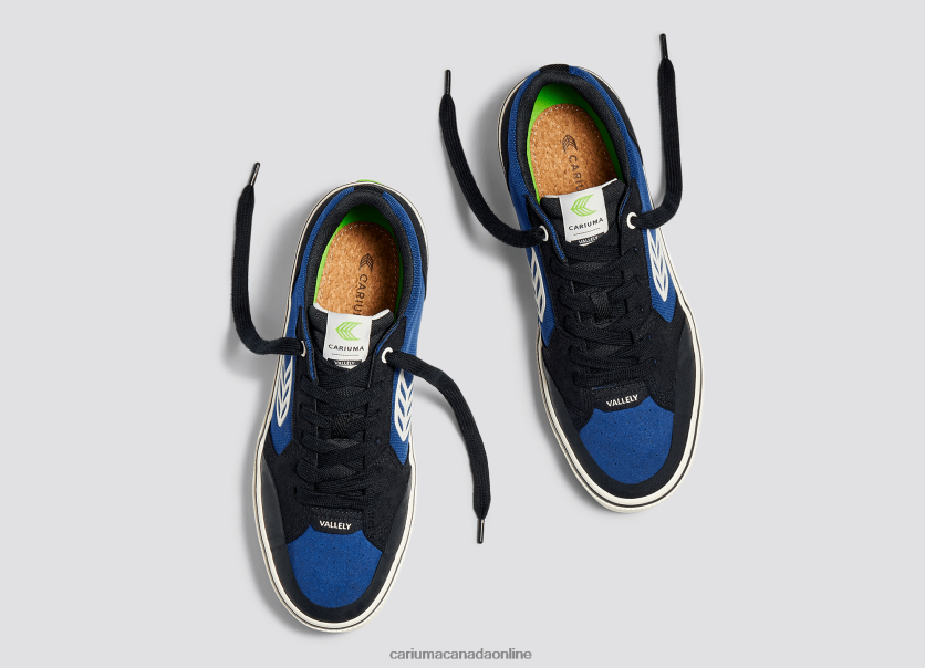 Cariuma Skate Shoes | Cariuma Women Black & Blue/Ivory HPBV8Z342
